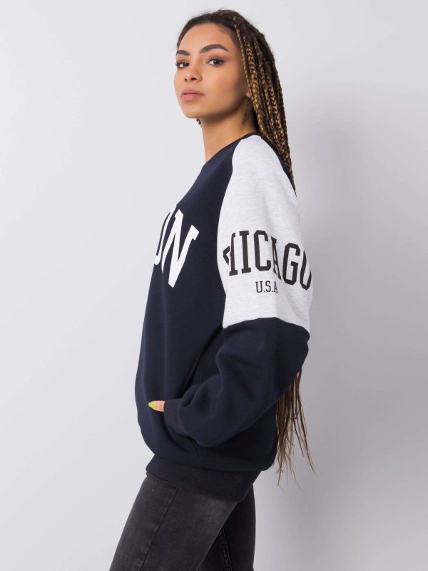 Navy blue hoodie Letizia RUE PARIS