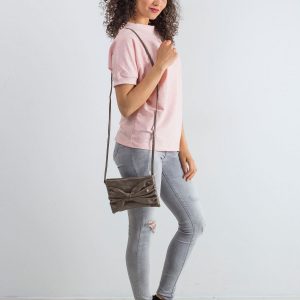 Beige bag with bow