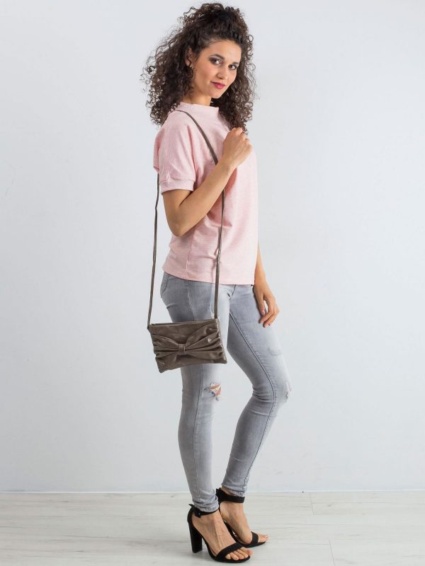 Beige bag with bow