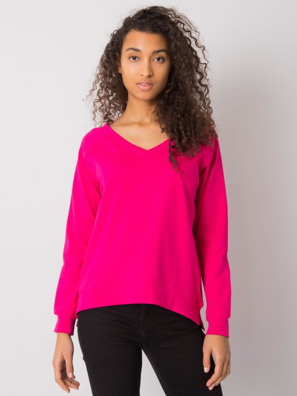 Fuchsia long sleeve blouse Alexie RUE PARIS