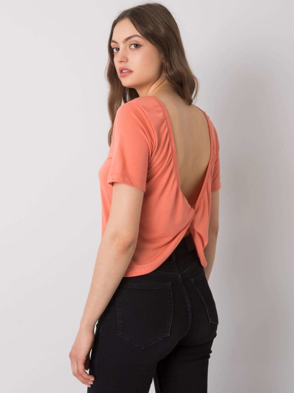 Peach casual blouse Giselle RUE PARIS