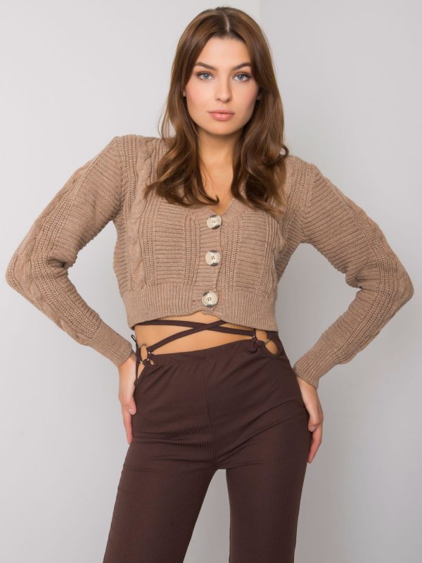 Aristide RUE PARIS dark beige cardigan