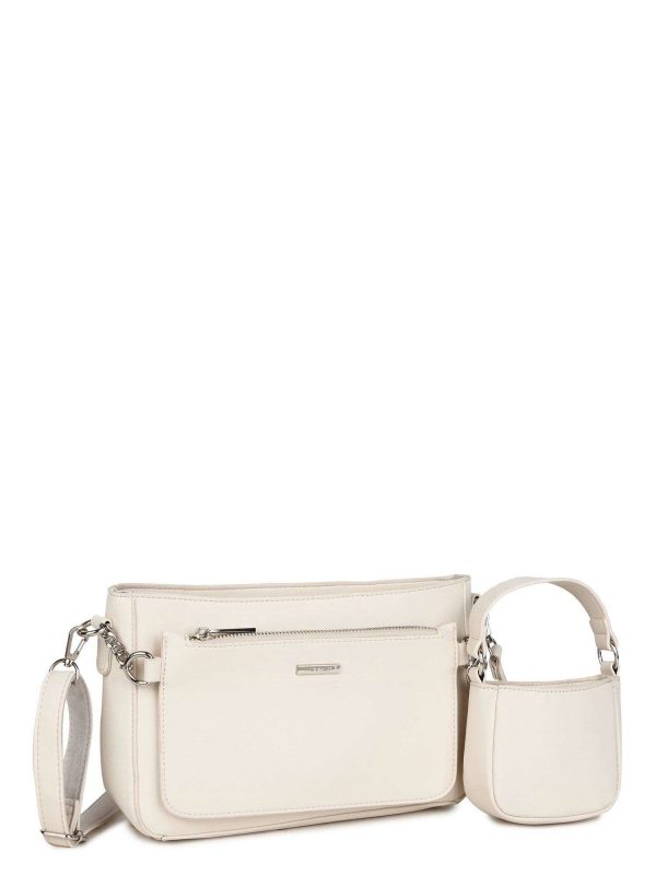 Beige women's bag made of eco-leather LUIGISANTO