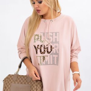 Dirty pink plus size sweatshirt Totally