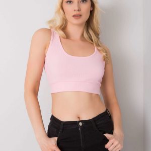 Pale pink crop top Lily RUE PARIS