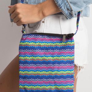 Small handbag with colorful zigzags