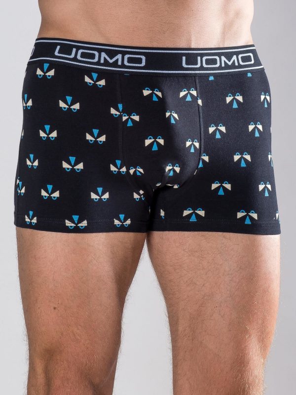 Black Printed Men's Boxer Shorts