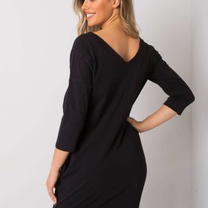 Black Abijah Cotton Dress