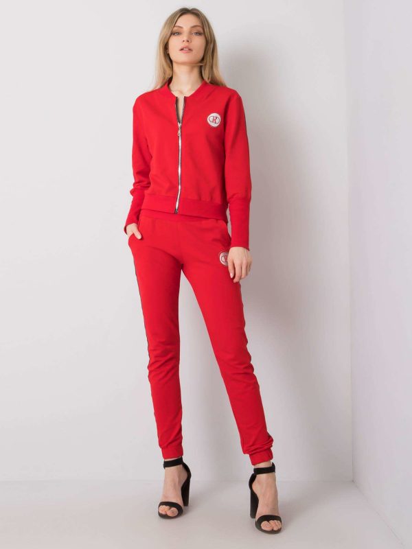 Red sweatsuit set Venice