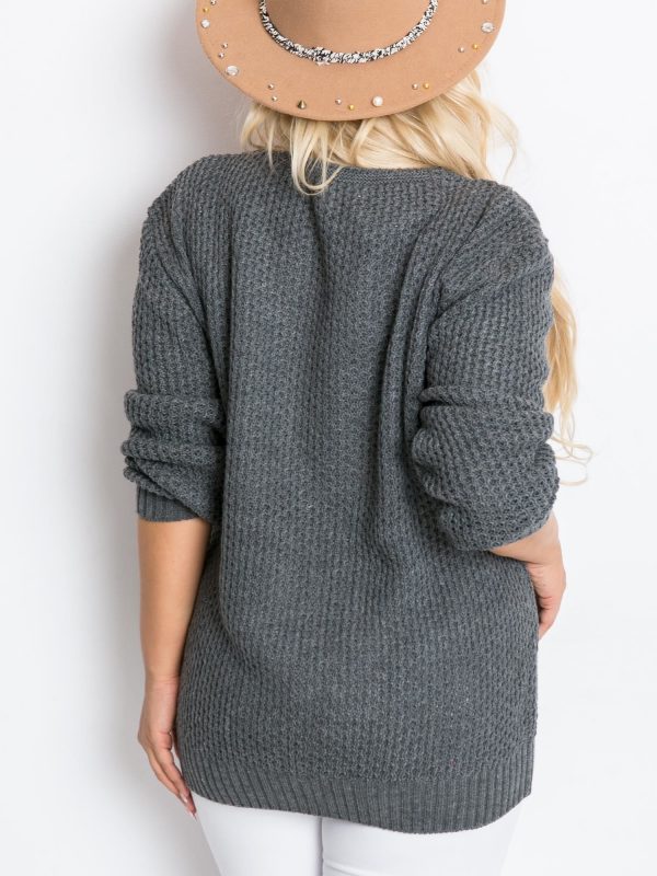 Dark Grey Plus Size Tango Sweater