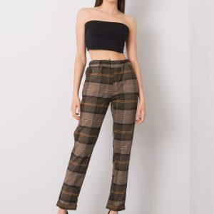 Khaki Charleen plaid pants