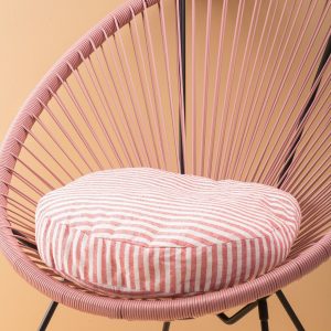 Red Striped Pillow