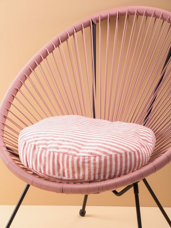 Red Striped Pillow