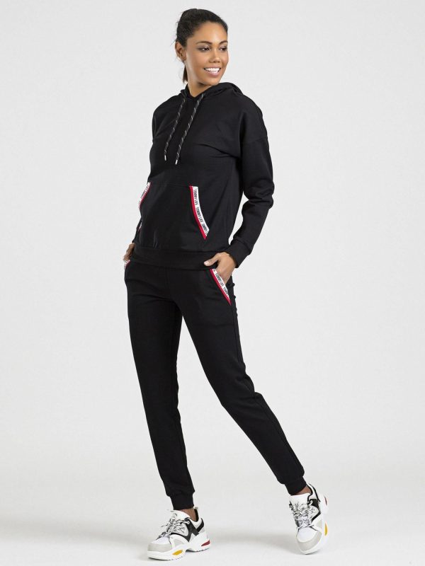 TOMMY LIFE Black sweatpants