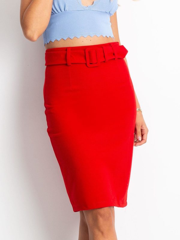 Verne Red Skirt