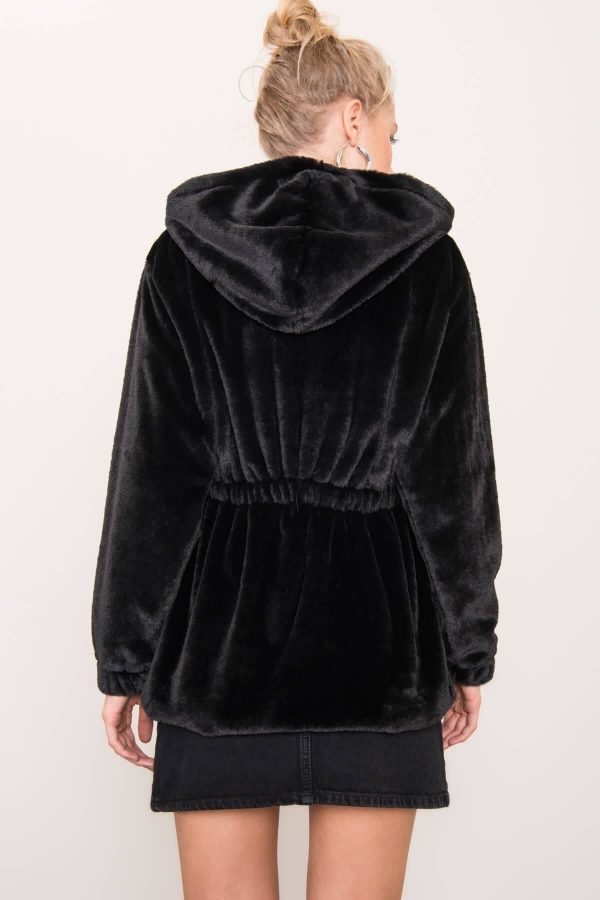 BSL Black Fur Jacket