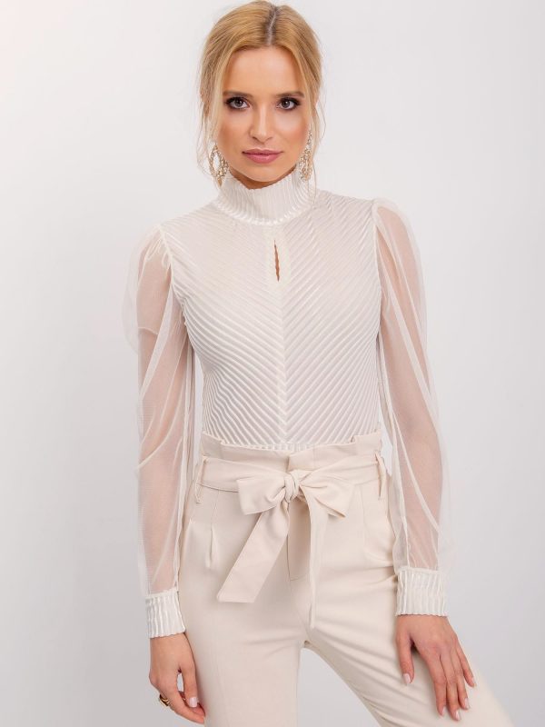 RUE PARIS Ecru blouse Mave