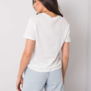 White T-shirt with print Trissa