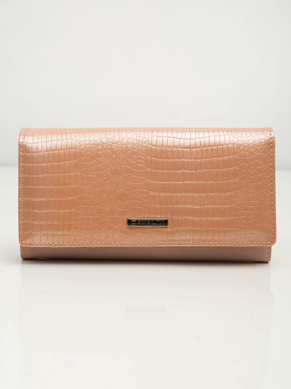 Light pink leather wallet