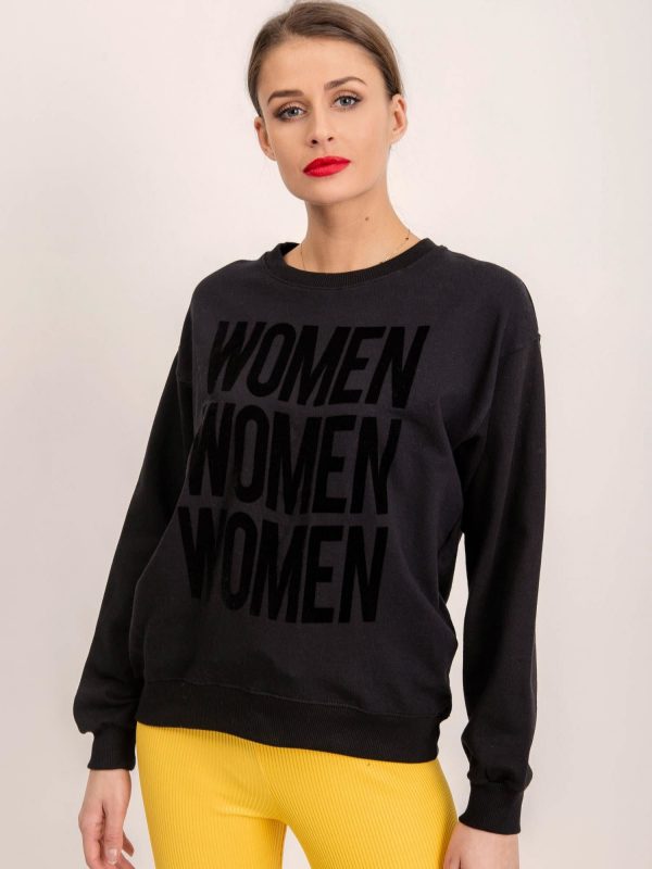 BSL Black sweatshirt with inscription