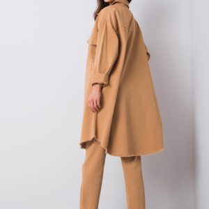 Camel long shirt Veronique RUE PARIS