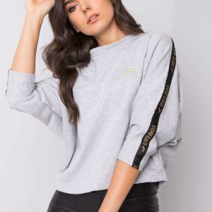 Grey sweatshirt Brigitte FOR FITNESS