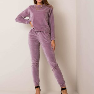 Purple velour set Brenda RUE PARIS