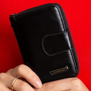 Black Women Leather Wallet