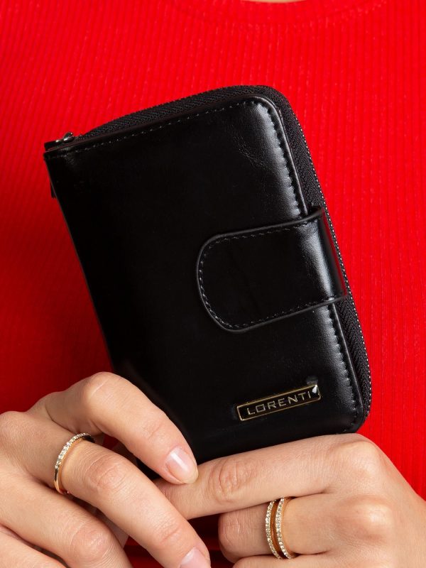 Black Women Leather Wallet