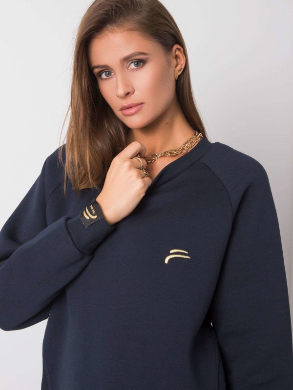 Navy blue sweatshirt Sindy FOR FITNESS