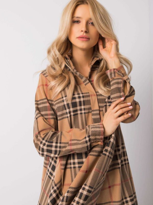 Dark beige tunic Gizelle