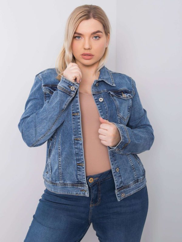 Margit Blue Plus Size Denim Jacket