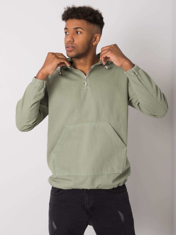 Green Men's Hoodie Issac