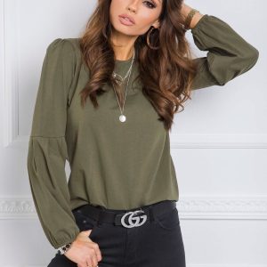 Khaki blouse Kellie