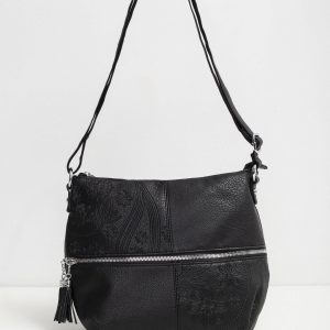 Black eco leather handbag