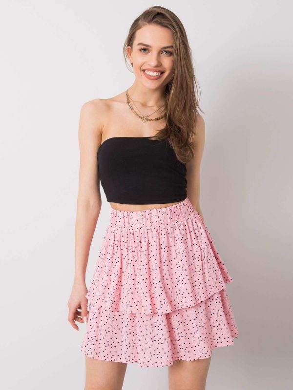 Light pink skirt with ruffle Tatianna SUBLEVEL