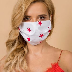 White-red reuse protective mask