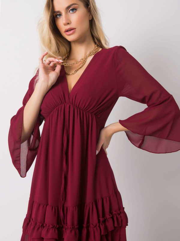 Burgundy dress Bryanna