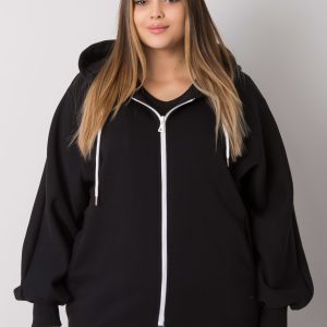 Ella Black Plus Size Hoodie