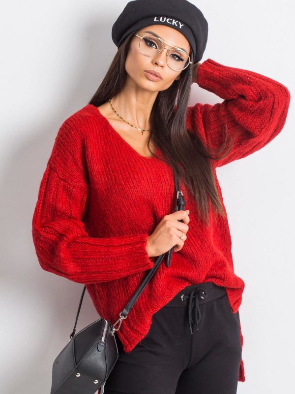 RUE PARIS Red Sweater Gift