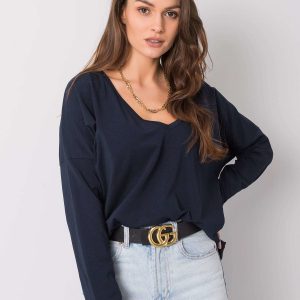 Navy blue blouse Corinne RUE PARIS