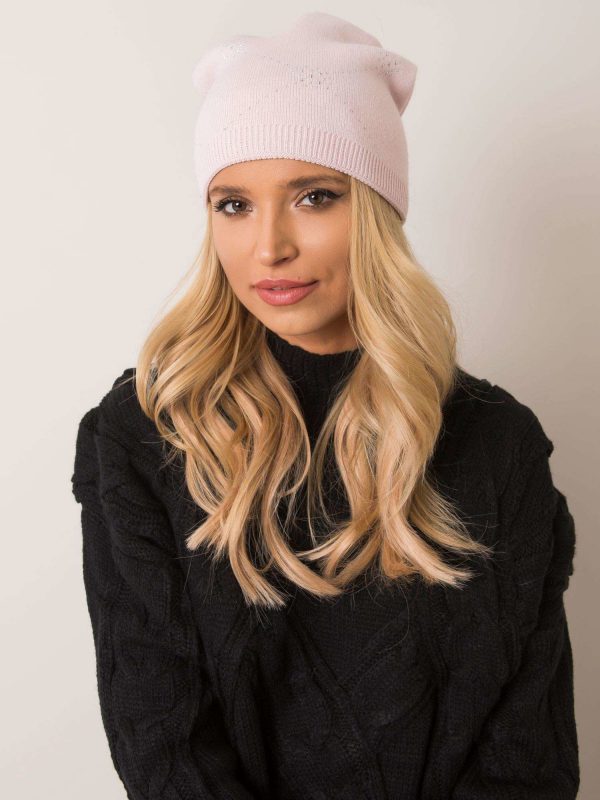 Pale pink beanie RUE PARIS