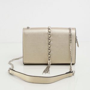 Gold handbag on chain