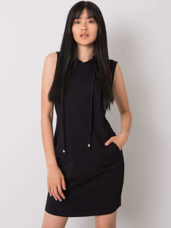 Molly RUE PARIS Black Hooded Dress