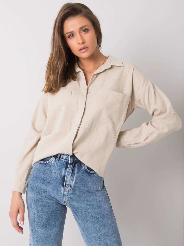 Beige shirt Teagan RUE PARIS