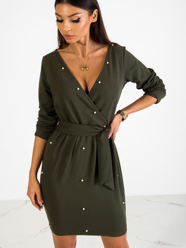 Khaki Pearl Dress