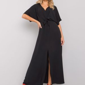 Bethany RUE PARIS black slit dress