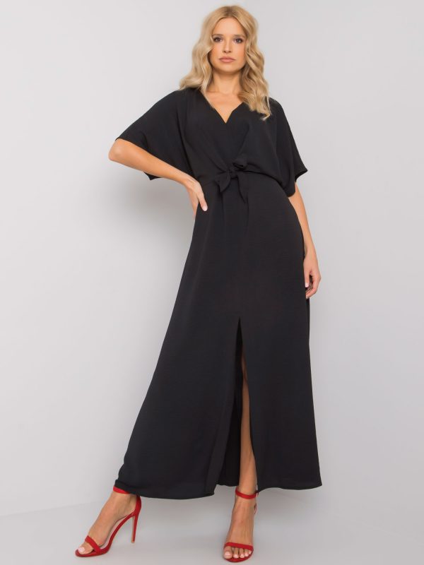 Bethany RUE PARIS black slit dress