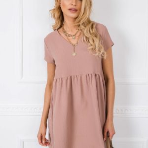 Dark beige dress Erin RUE PARIS