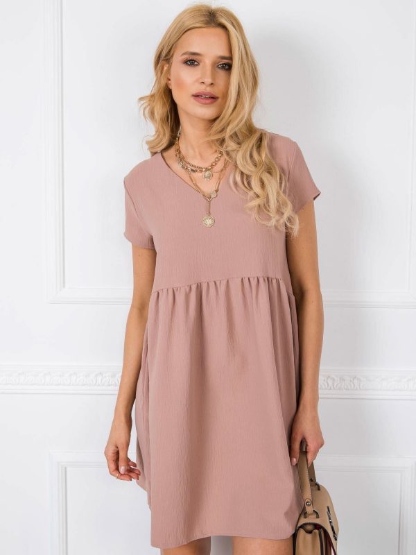 Dark beige dress Erin RUE PARIS